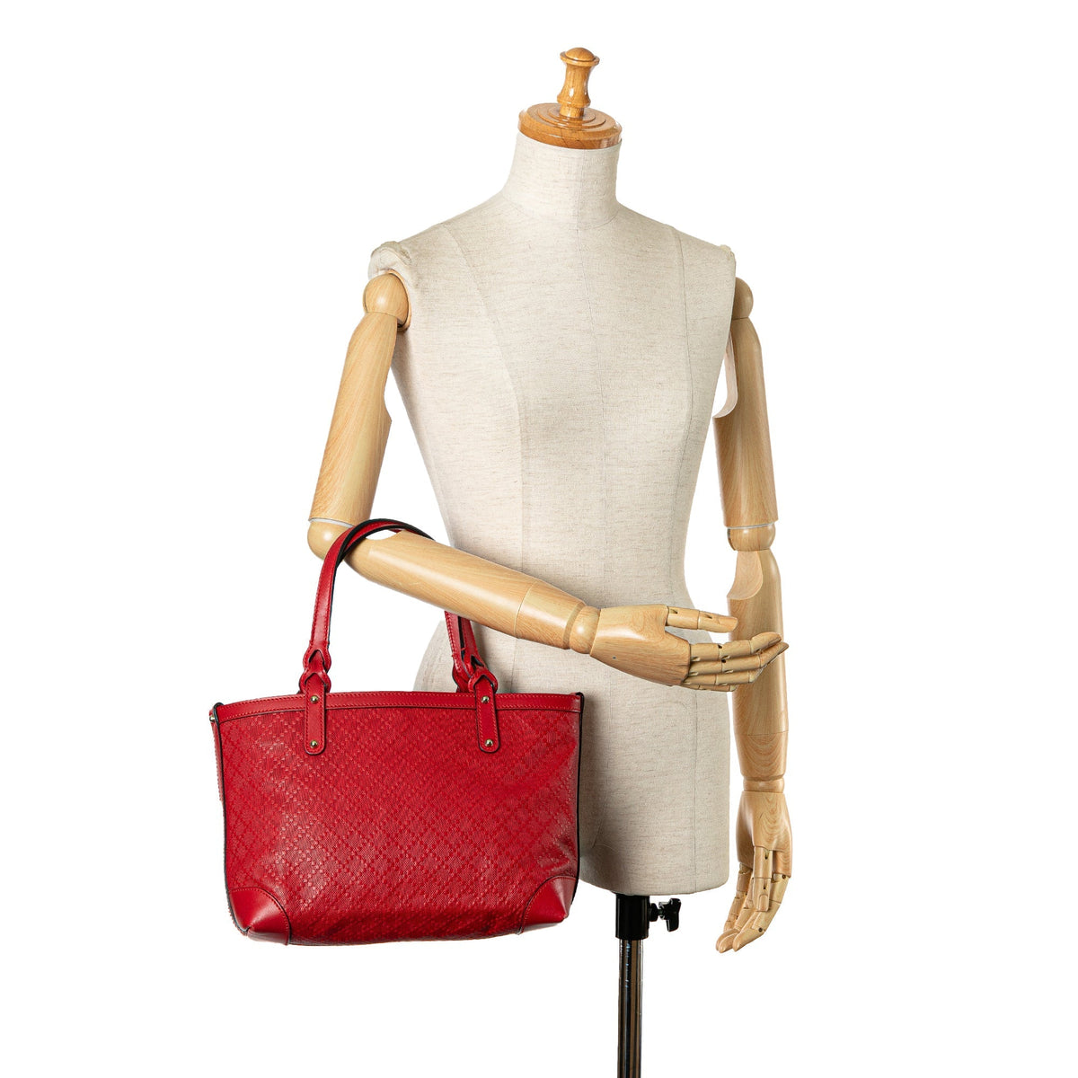 GUCCI Small Diamante Craft Tote Tote Bag