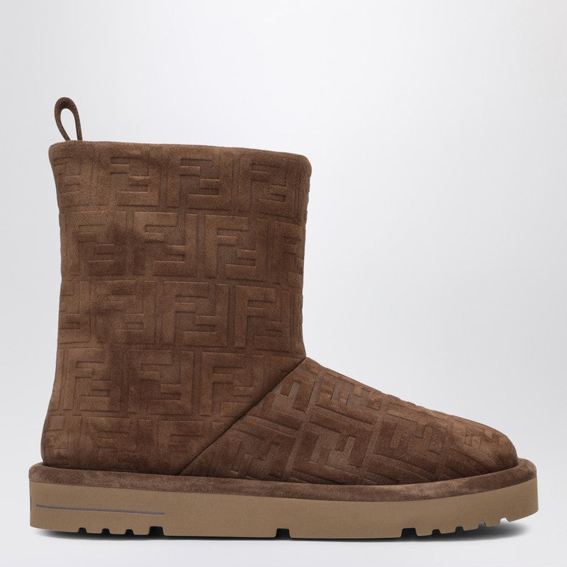 Fendi Apres Chic Boots In Tabacco Suede Women