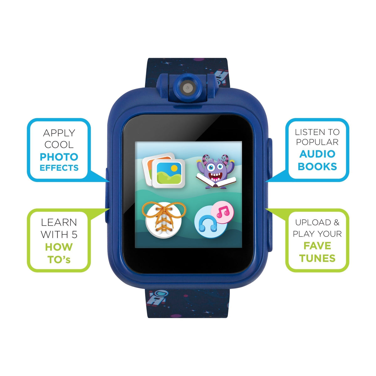 PlayZoom 2 Kids Smartwatch with Headphones: Spaceman Print