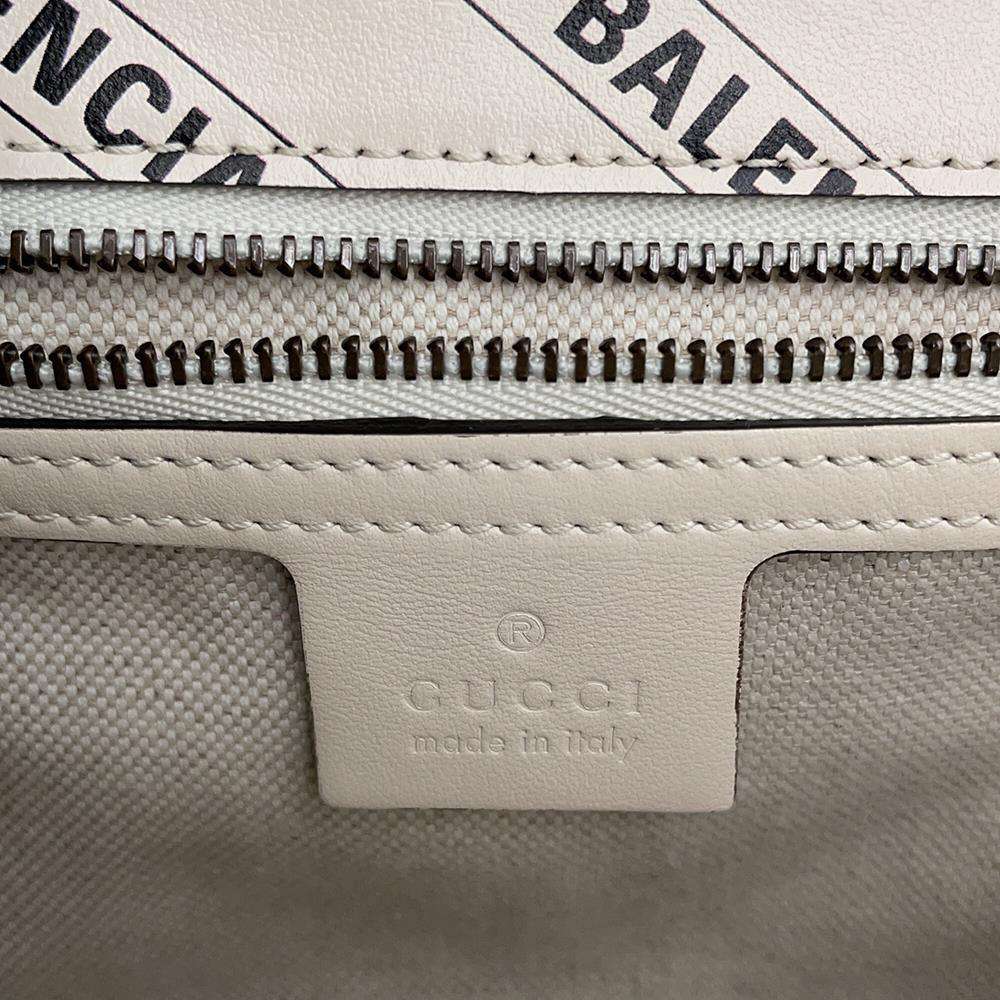 GUCCI BALENCIAGA Hacker Project ChainShoulder Bag Beige 443497 Leather