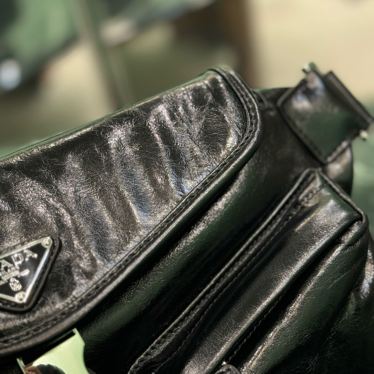 PD LEATHER SHOULDER BAG