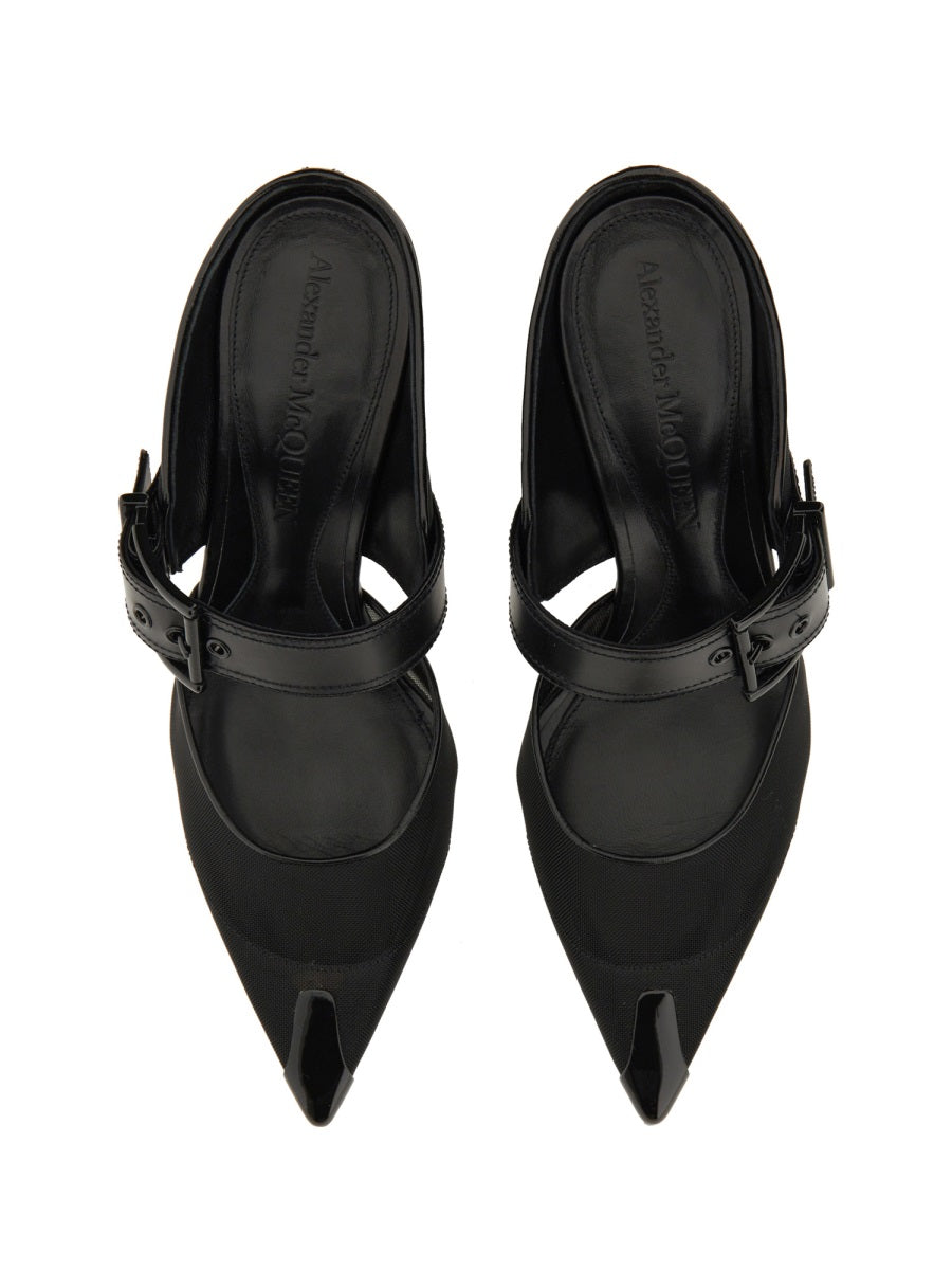 Alexander Mcqueen Women Punk Sandal With Buckle