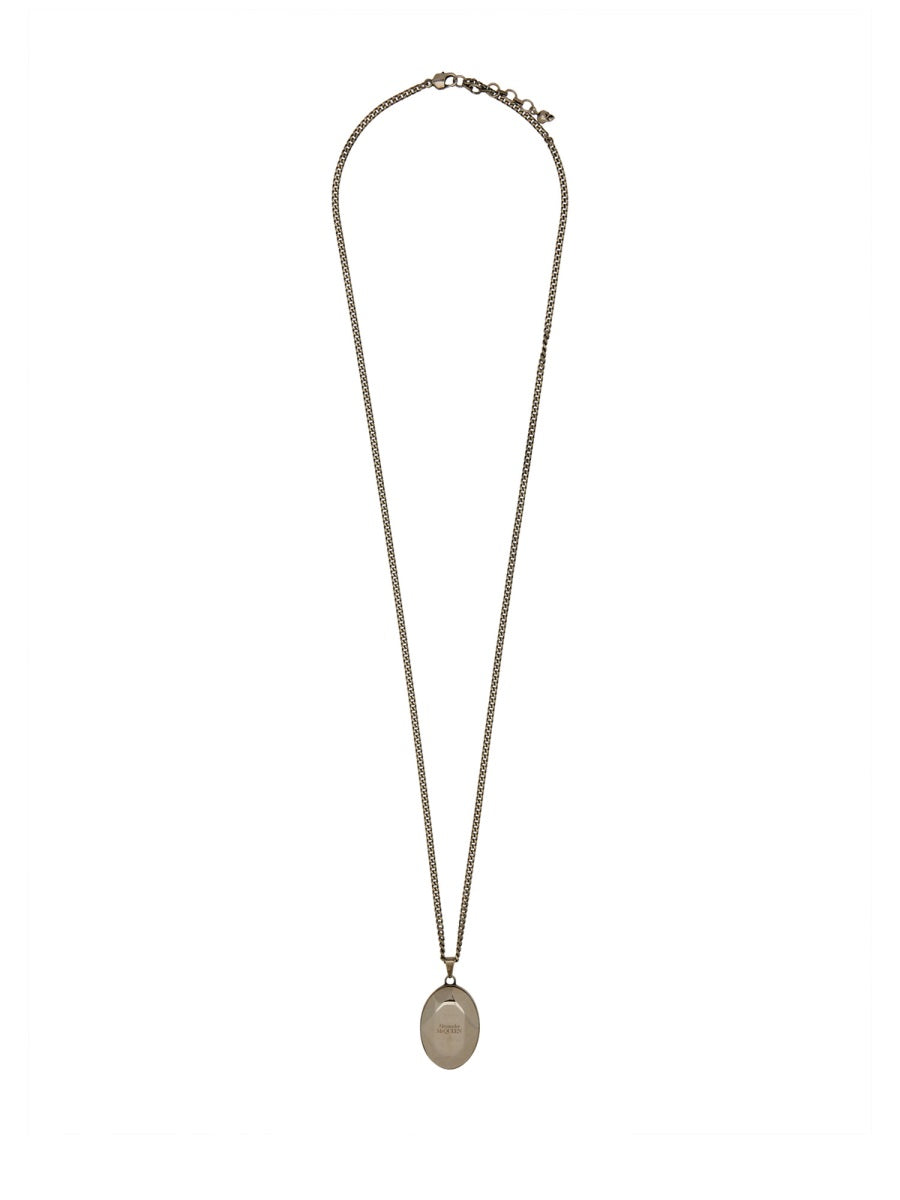 Alexander Mcqueen Men Faceted Stone Necklace