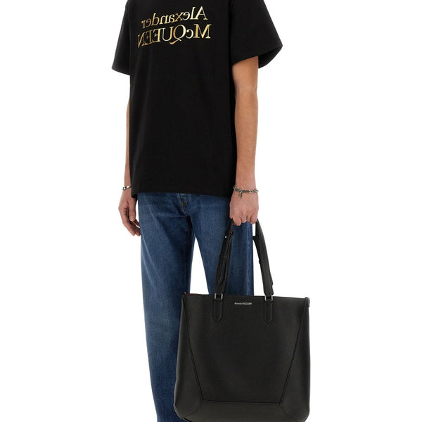 Alexander Mcqueen Men Tote Bag The Edge