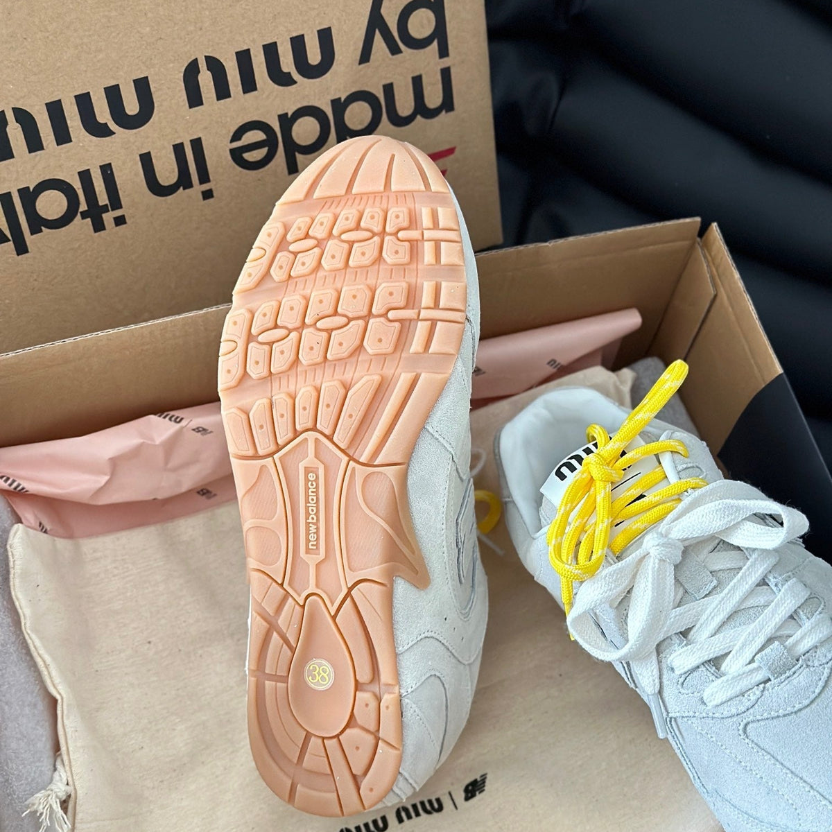 MIU M x NEW BALANCE TRAINERS