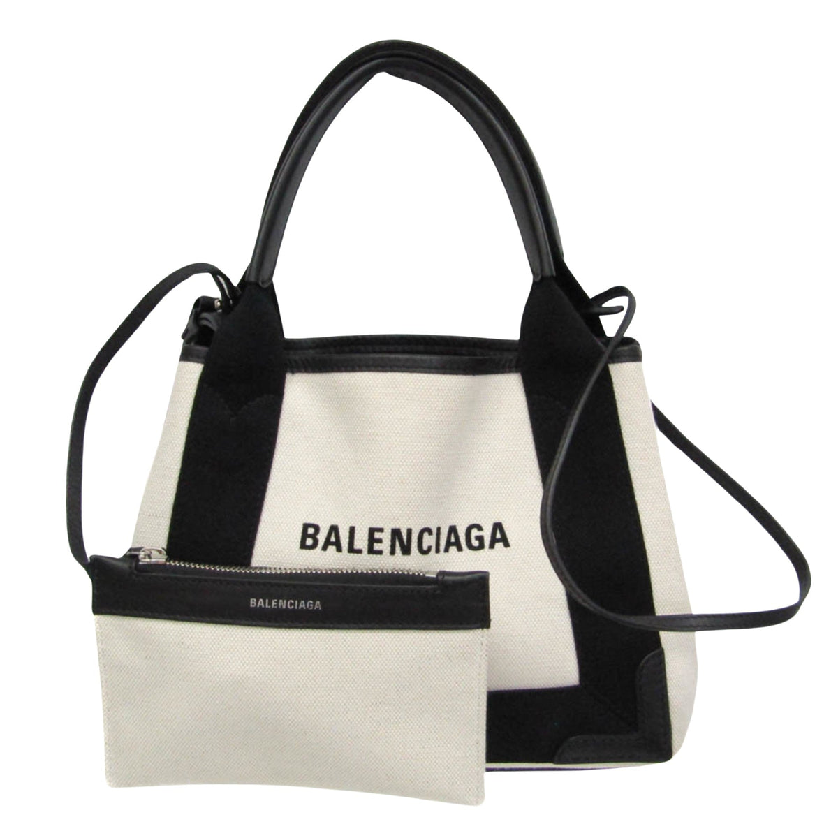 balenciaga Navy Cabas Tote