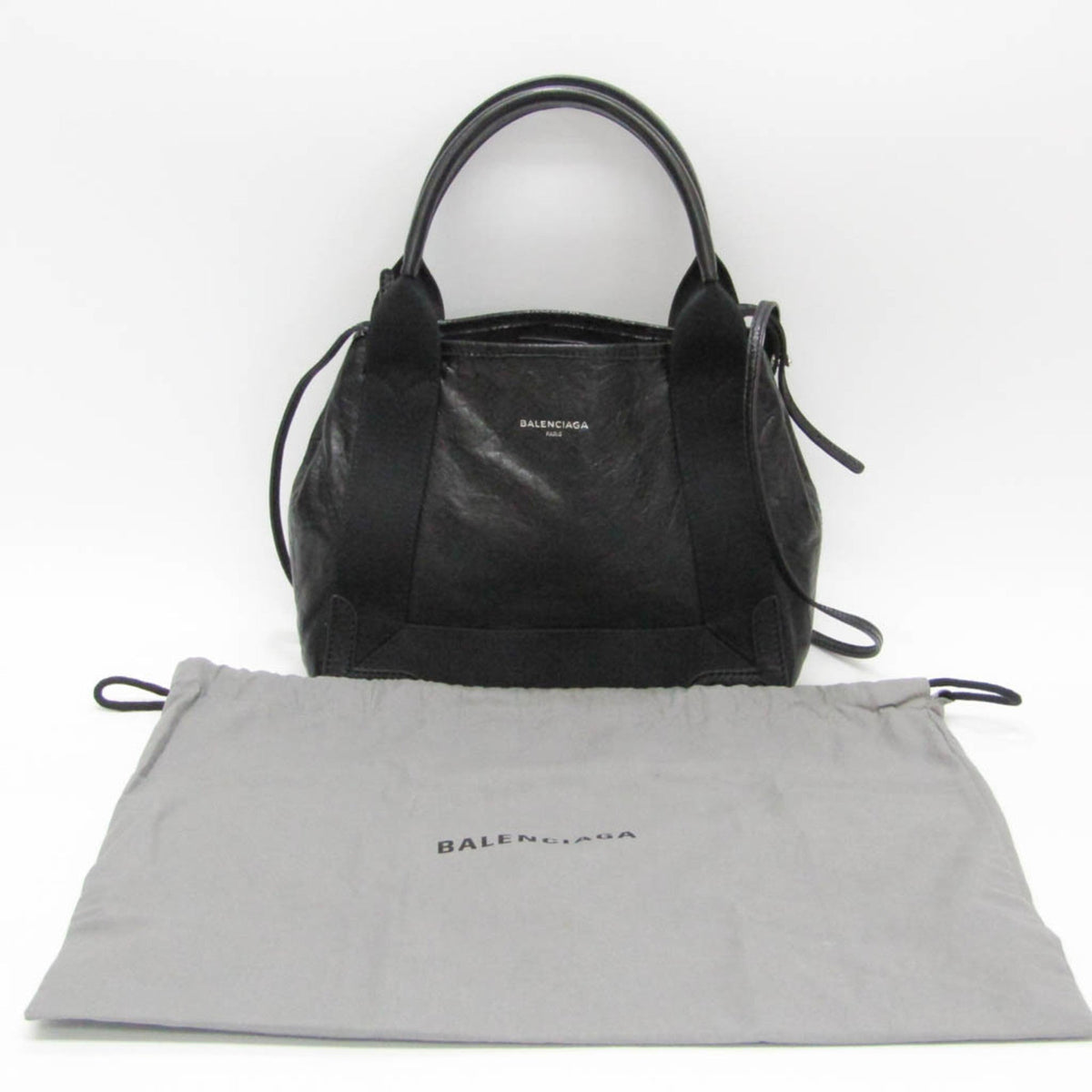 balenciaga Navy Cabas Tote
