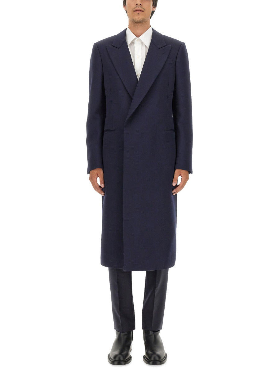 Alexander Mcqueen Men Double-Breasted Coat