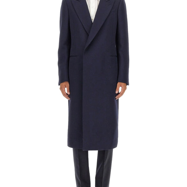 Alexander Mcqueen Men Double-Breasted Coat