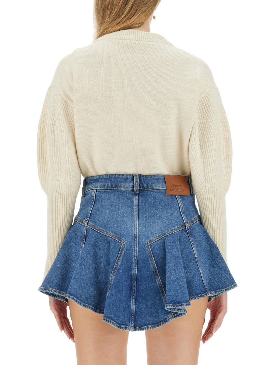 Alexander Mcqueen Women Wool Jersey.