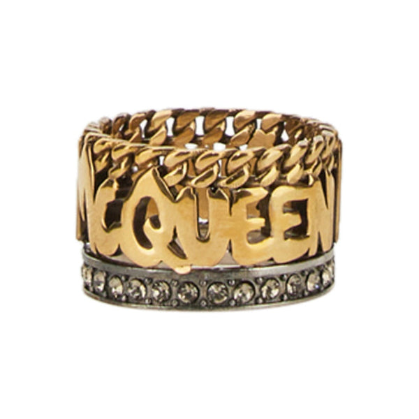 Alexander Mcqueen Women Graffiti Ring