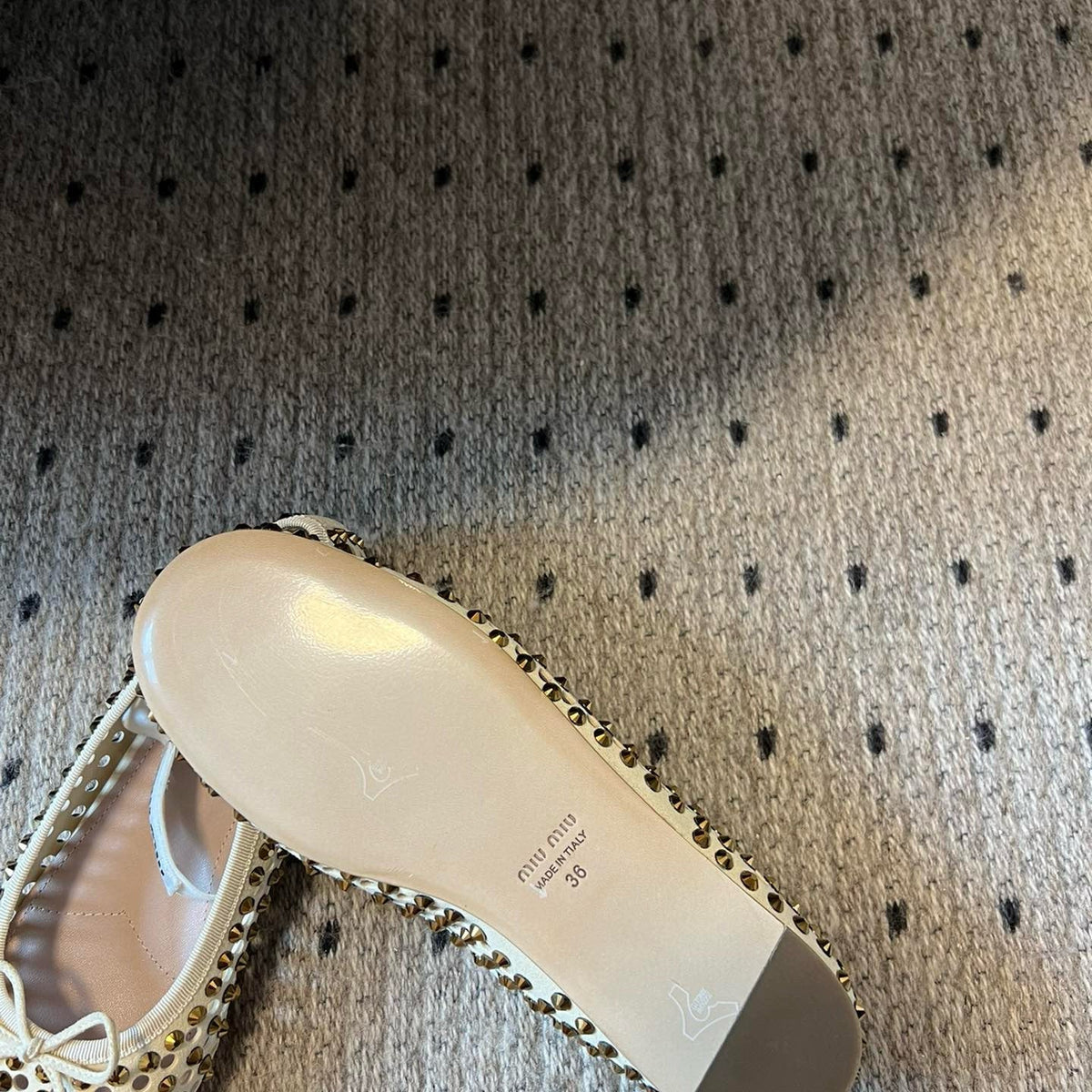 MIU M BALLET FLATS