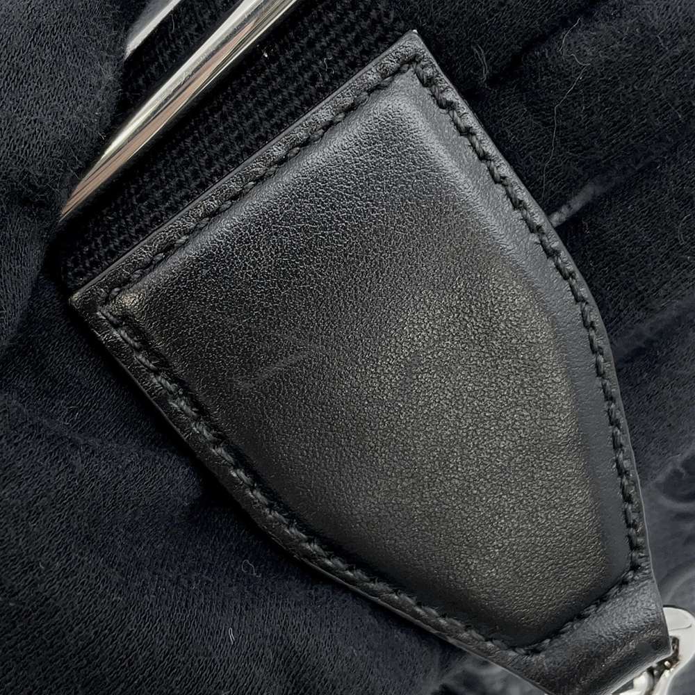 GUCCI GG embossed 2WAY Clutch Bag Black 696009 Leather Size Medium