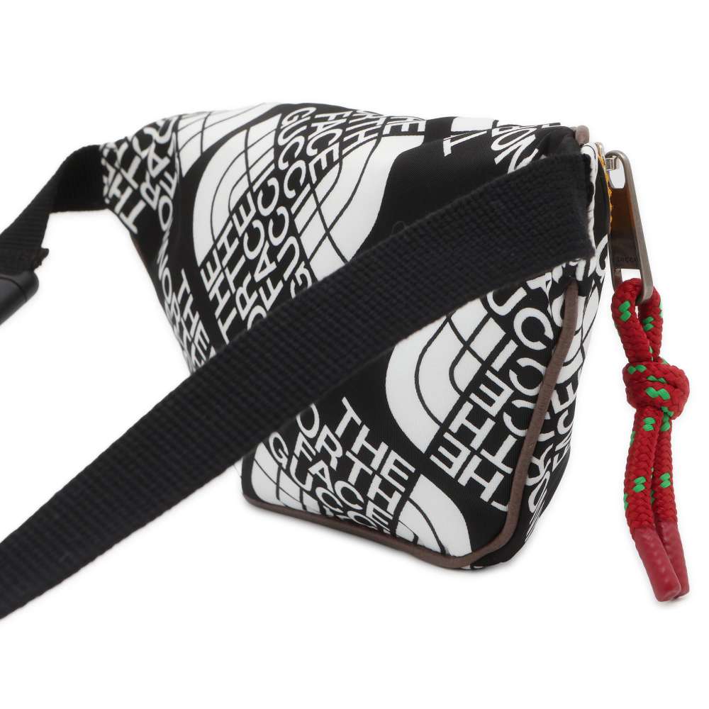 GUCCI north face collaboration belt bag Black/White 650299 Nylon