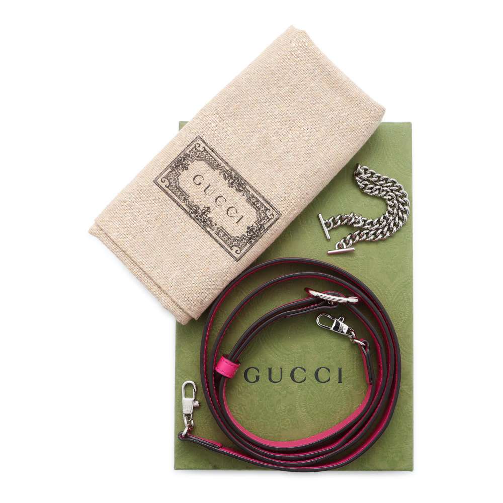 GUCCI Quilted 2WAYShoulder Bag Pink 723777 Nylon Leather