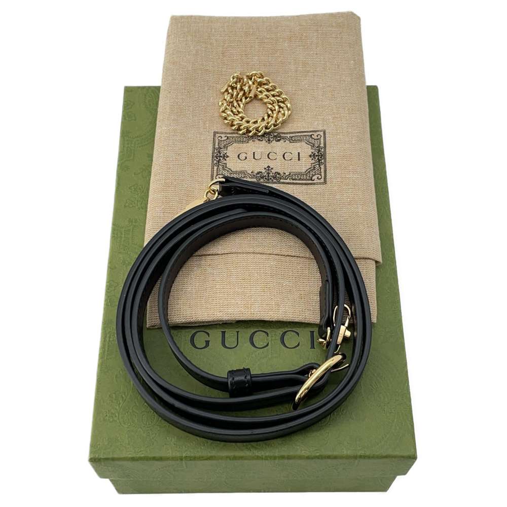 GUCCI GG Matelasse 2WAY Shoulder Bag Black 723777 Leather