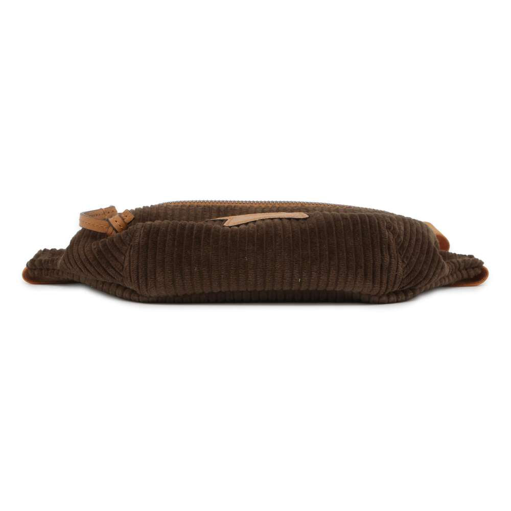 GUCCI Interlocking G Children's Crossbody Bag Khaki/Brown 502095 Corduroy Leather