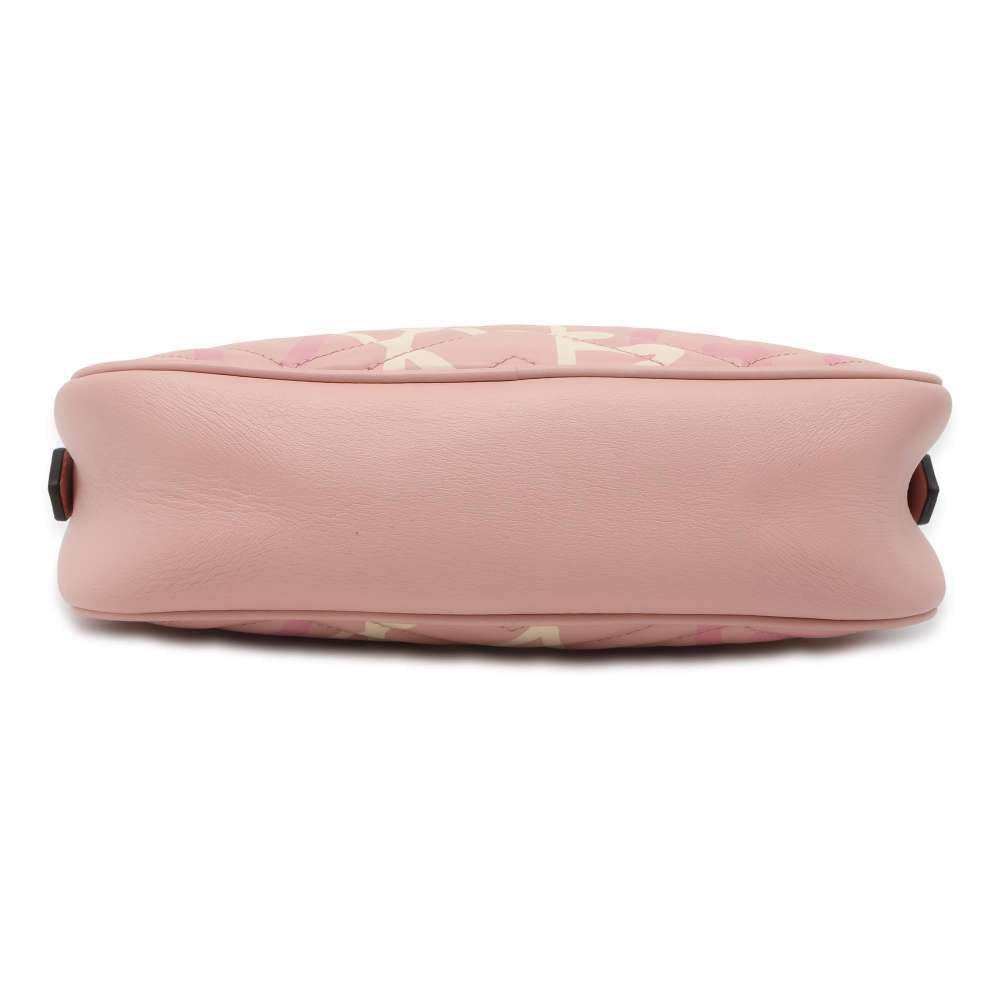 GUCCI GG Marmont Quilted Small Shoulder Bag Pink 447632 Leather