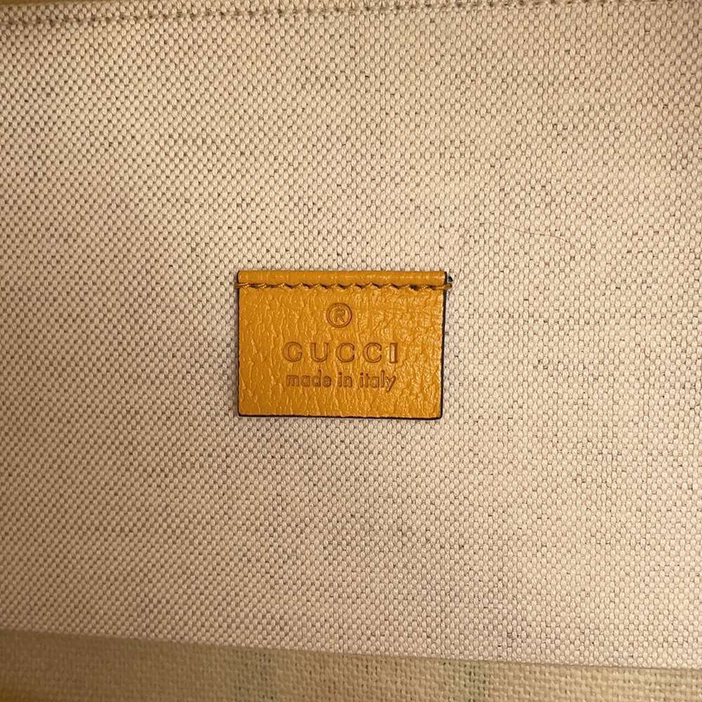 GUCCI 2WAYShoulder Bag Beige/Yellow 657422 Canvas Leather
