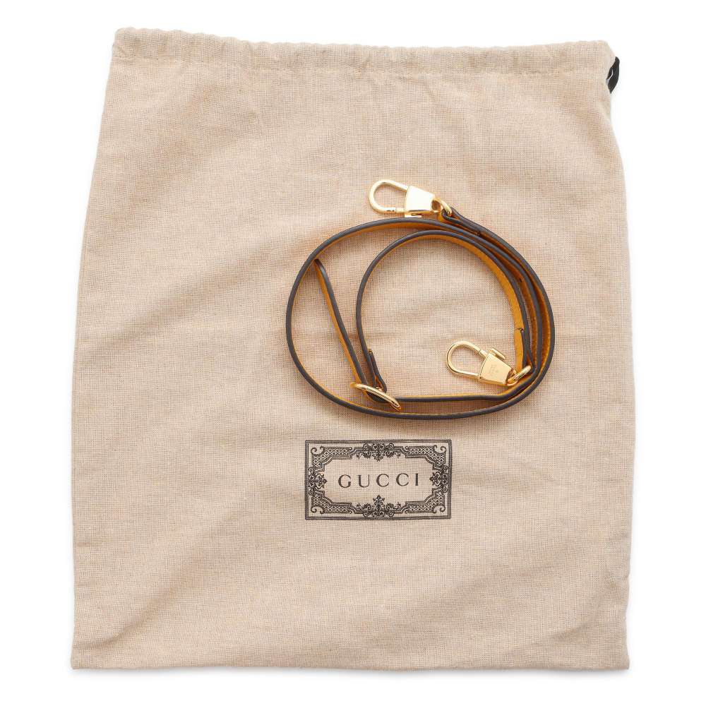 GUCCI 2WAYShoulder Bag Beige/Yellow 657422 Canvas Leather