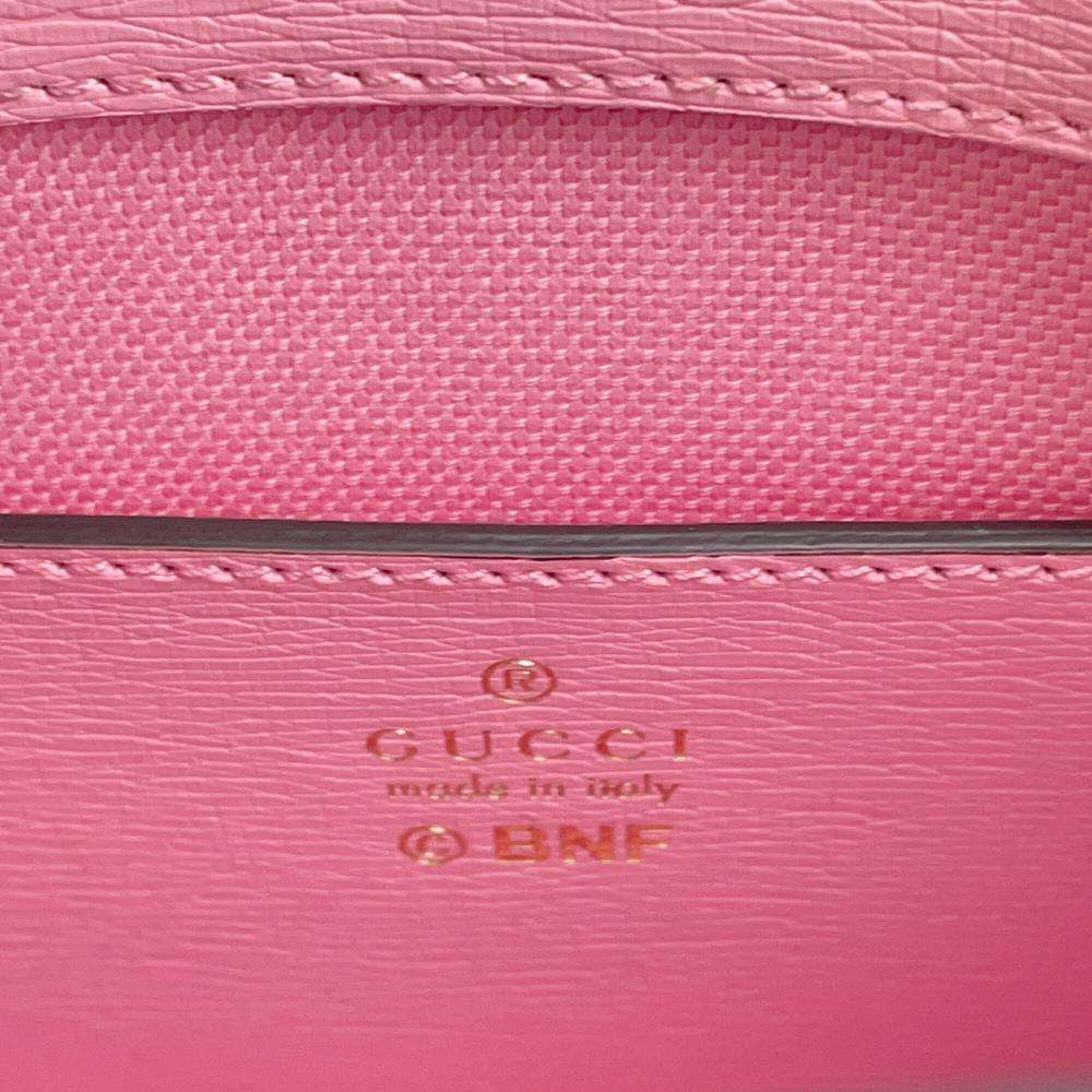 GUCCI Interlocking G Mini Tote Bag Bananya Collaboration Pink 671623 Leather