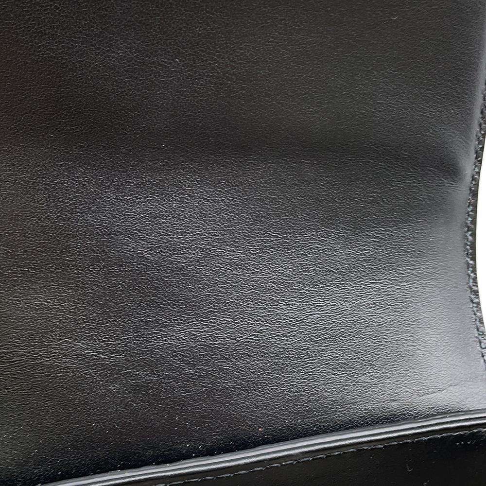 GUCCI GG embossed waist bag Black 631339 Leather