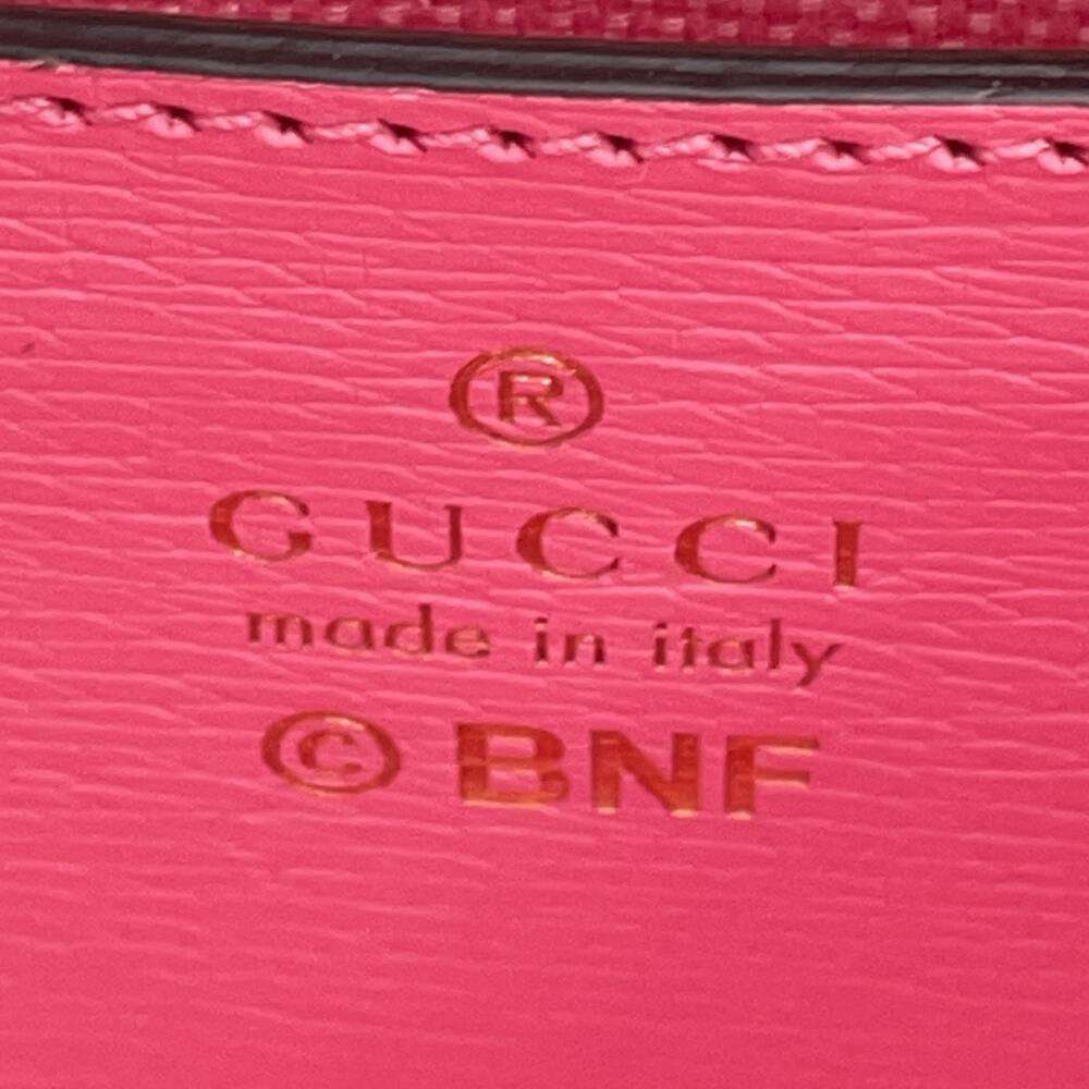 GUCCI Interlocking Mini Tote Bag Bananya Collaboration Pink 671623 Leather