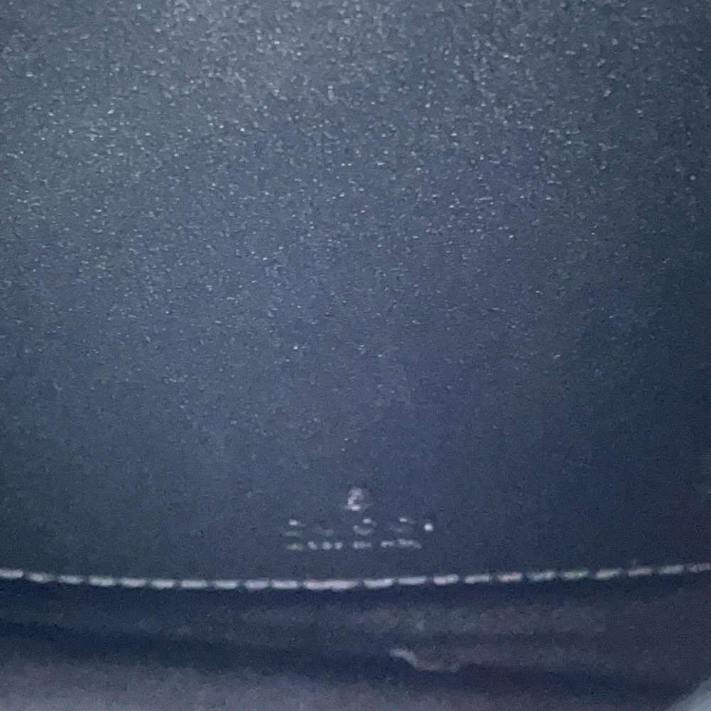GUCCI Square G Space Pochette Shoulder Bag Black/Multicolor 631766 PVCLeather
