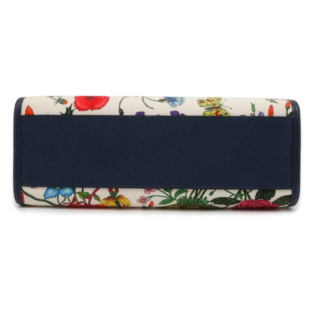 GUCCI Flora 2wayTote Bag Multicolor/Navy/White 550141 Canvas