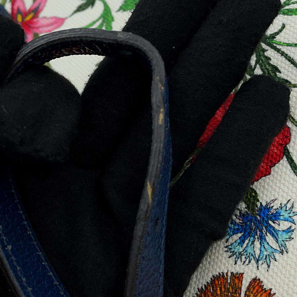 GUCCI Flora 2wayTote Bag Multicolor/Navy/White 550141 Canvas