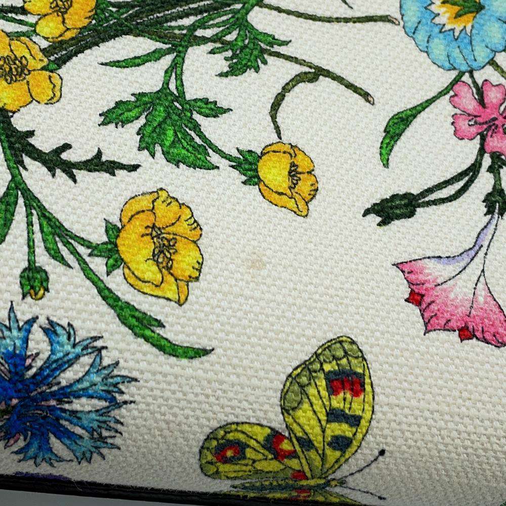 GUCCI Flora 2wayTote Bag Multicolor/Navy/White 550141 Canvas