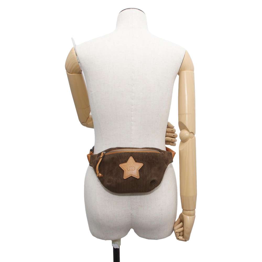 GUCCI Children's Interlocking G Crossbody Bag Brown 502095 Velour