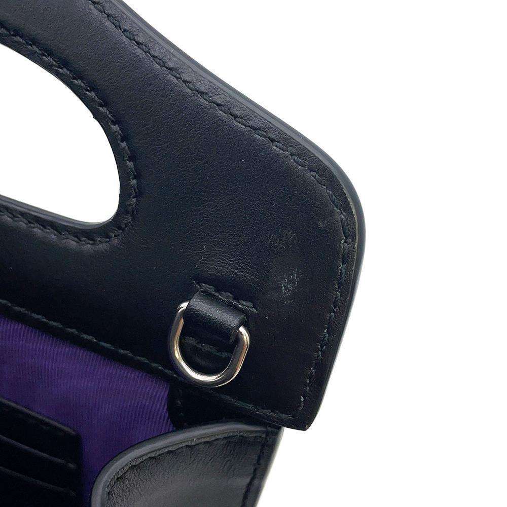 GUCCI GG Matelasse 2WAY Handbag Black 723776 Nylon Leather
