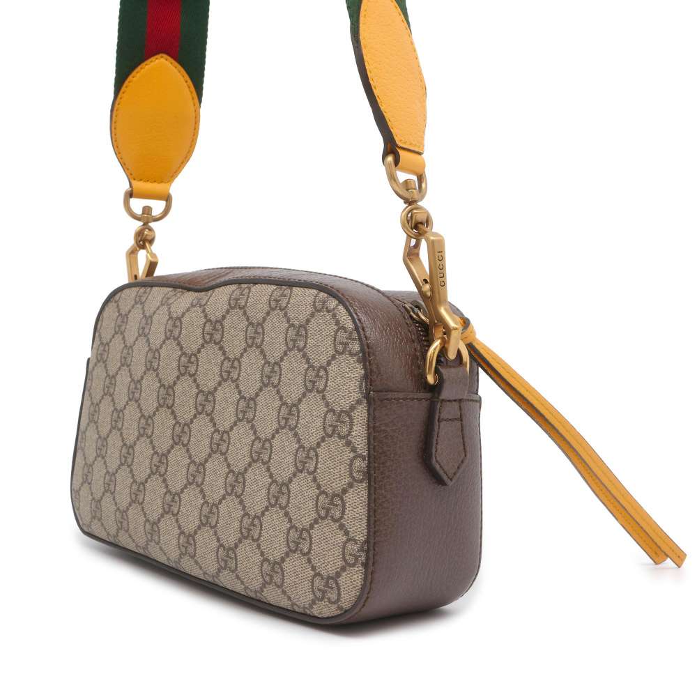 GUCCI Neo Vintage GG Supreme Messenger Bag Brown/Beige 476466 GG SupremeCanvas Leather