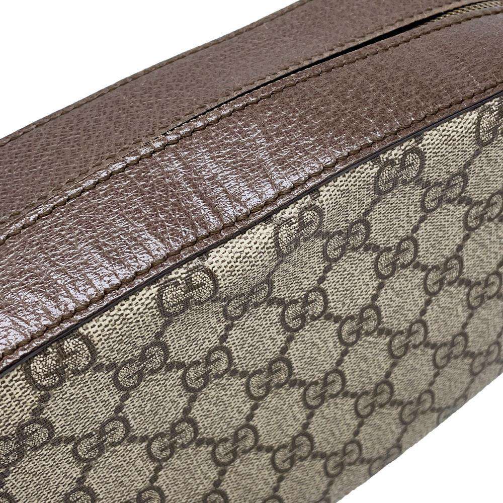 GUCCI Neo Vintage GG Supreme Messenger Bag Brown/Beige 476466 GG SupremeCanvas Leather