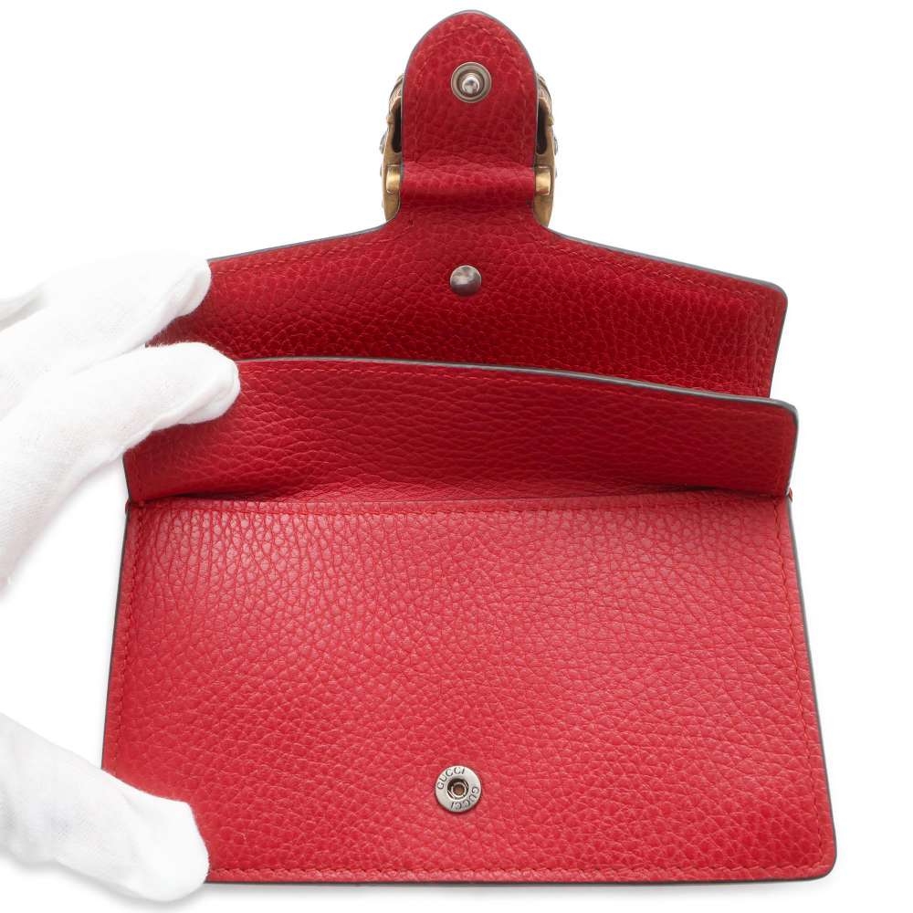 GUCCI Dionysus Chain Shoulder Bag Red 476432 Leather