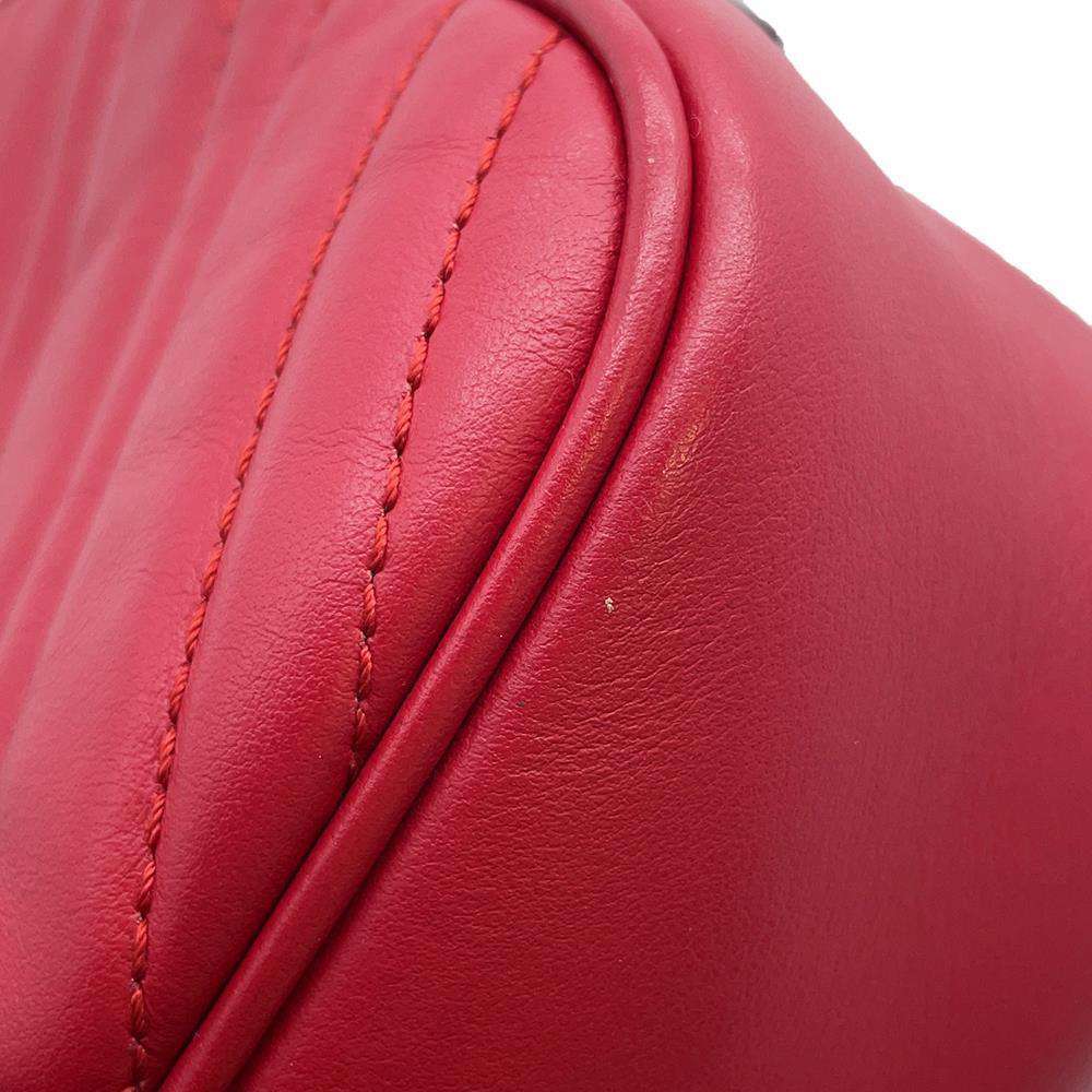 GUCCI GG Marmont Shoulder Bag Red 447632 Leather