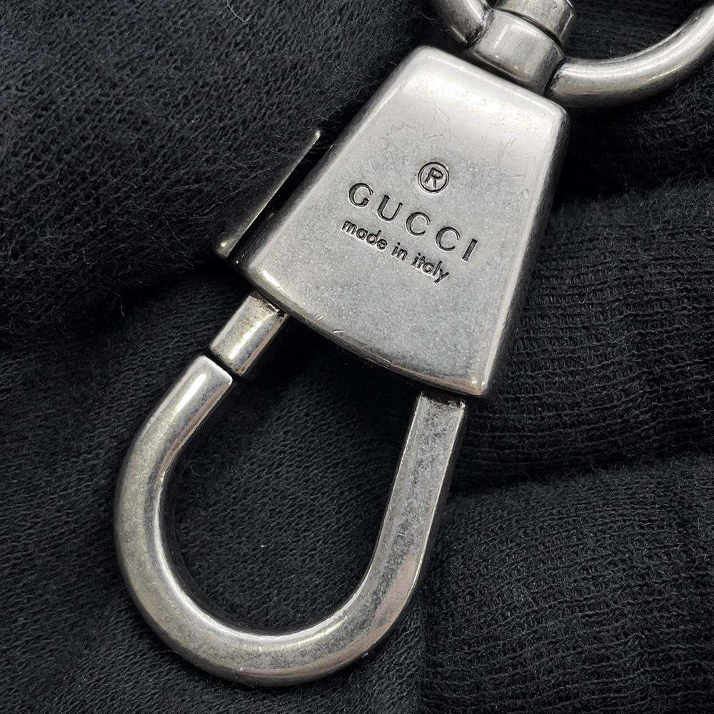 GUCCI Jumbo GG Shoulder Bag Black 696075 Canvas Leather
