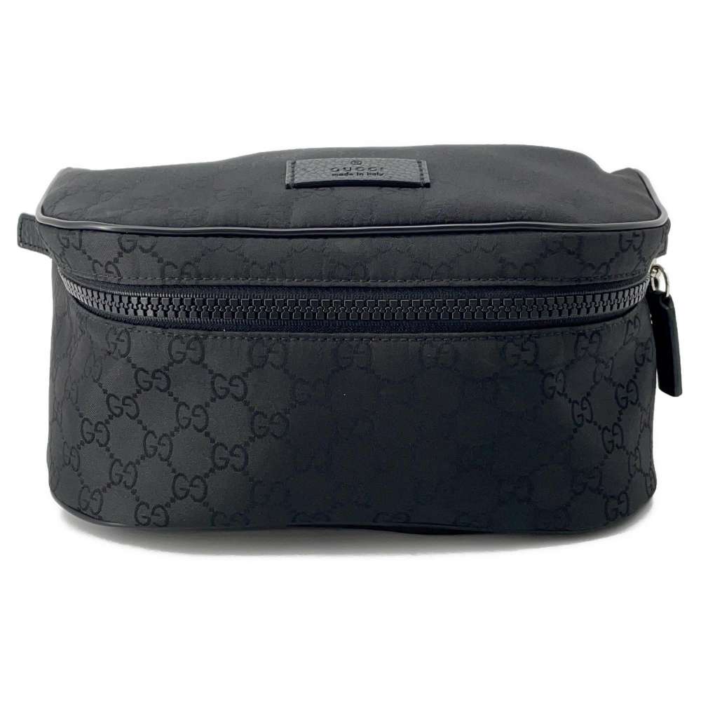 GUCCI Waist Bag Black 449182 Nylon