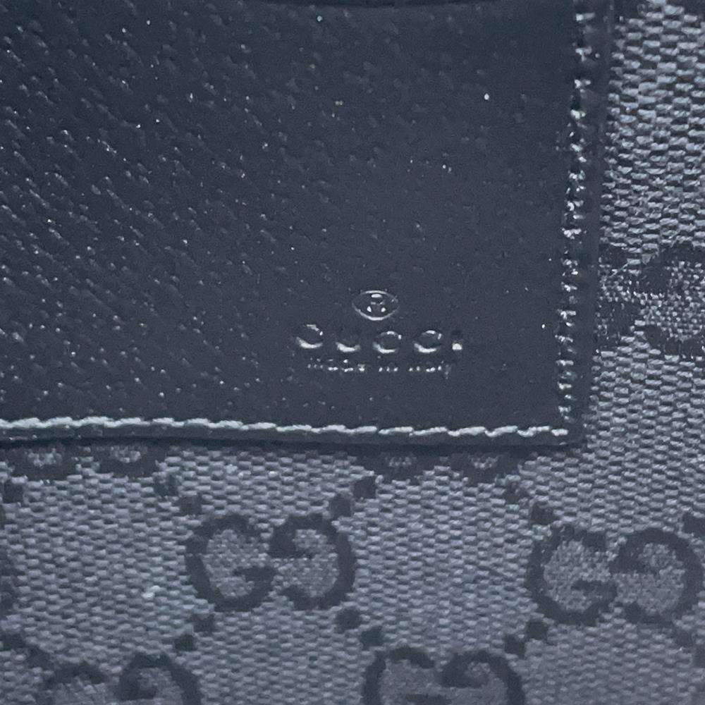 GUCCI HorsebitClutch Bag Black 700524 Leather
