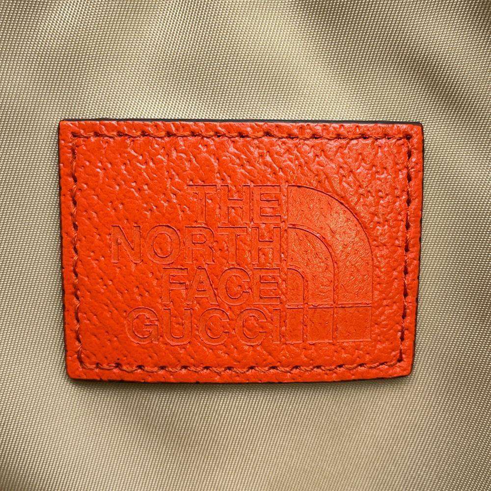 GUCCI North Face Collaboration Backpack Brown/Orange 650294 Canvas