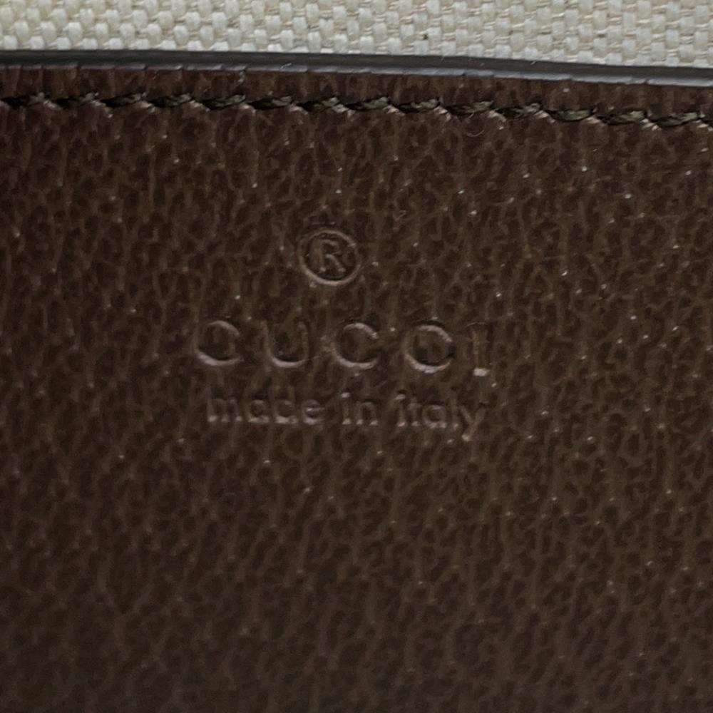 GUCCI Jumbo GG Horsebit 1955 Shoulder Bag Brown/Beige 658574 Canvas Leather