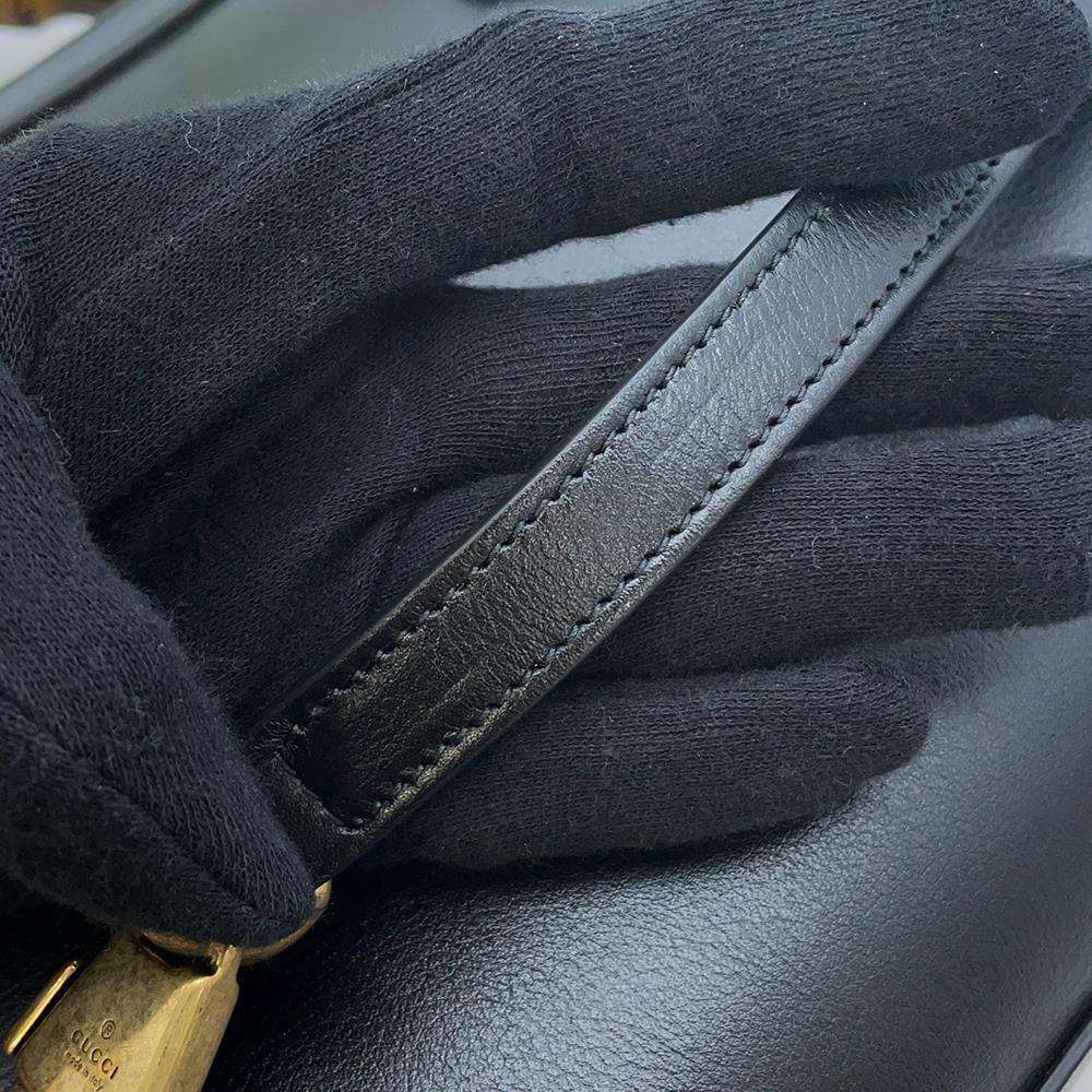 GUCCI Diana Bamboo Handle 2wayHandbag Black 660195 Leather Size Small