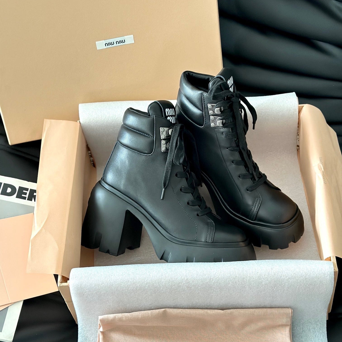 MIU M BOOTS