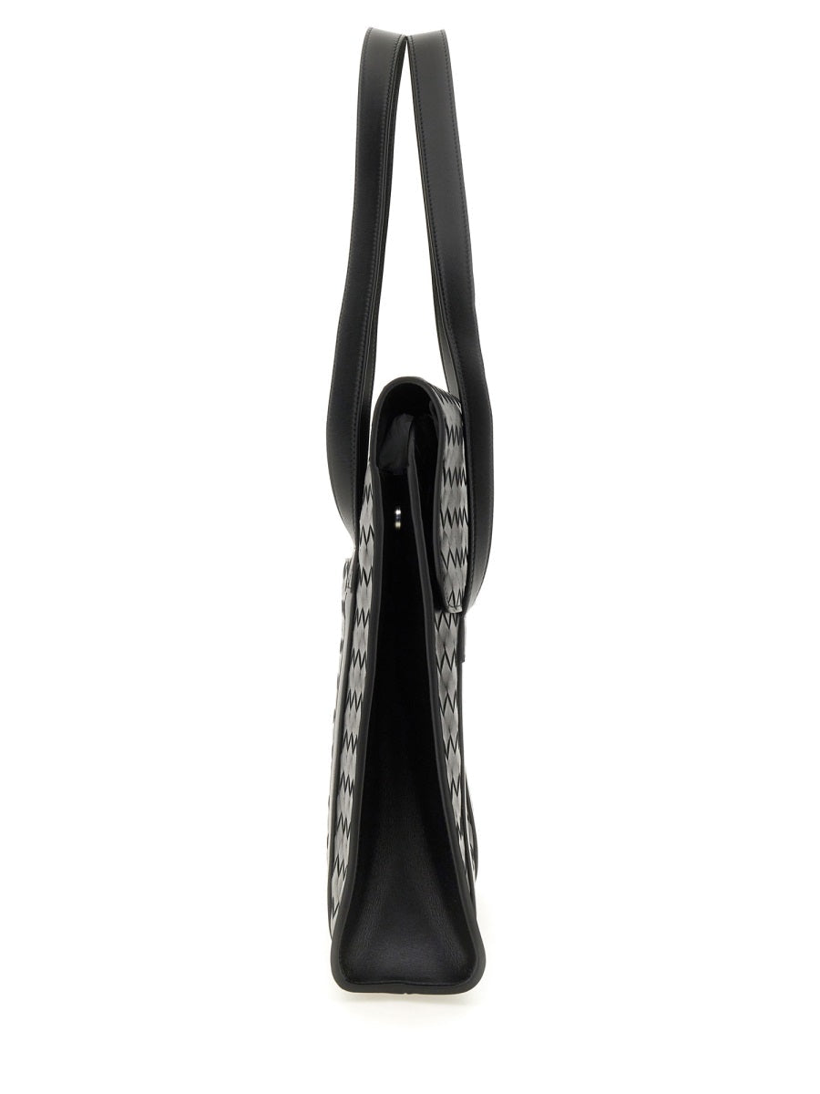 Bottega Veneta Men Woven Pattern Shoulder Bag