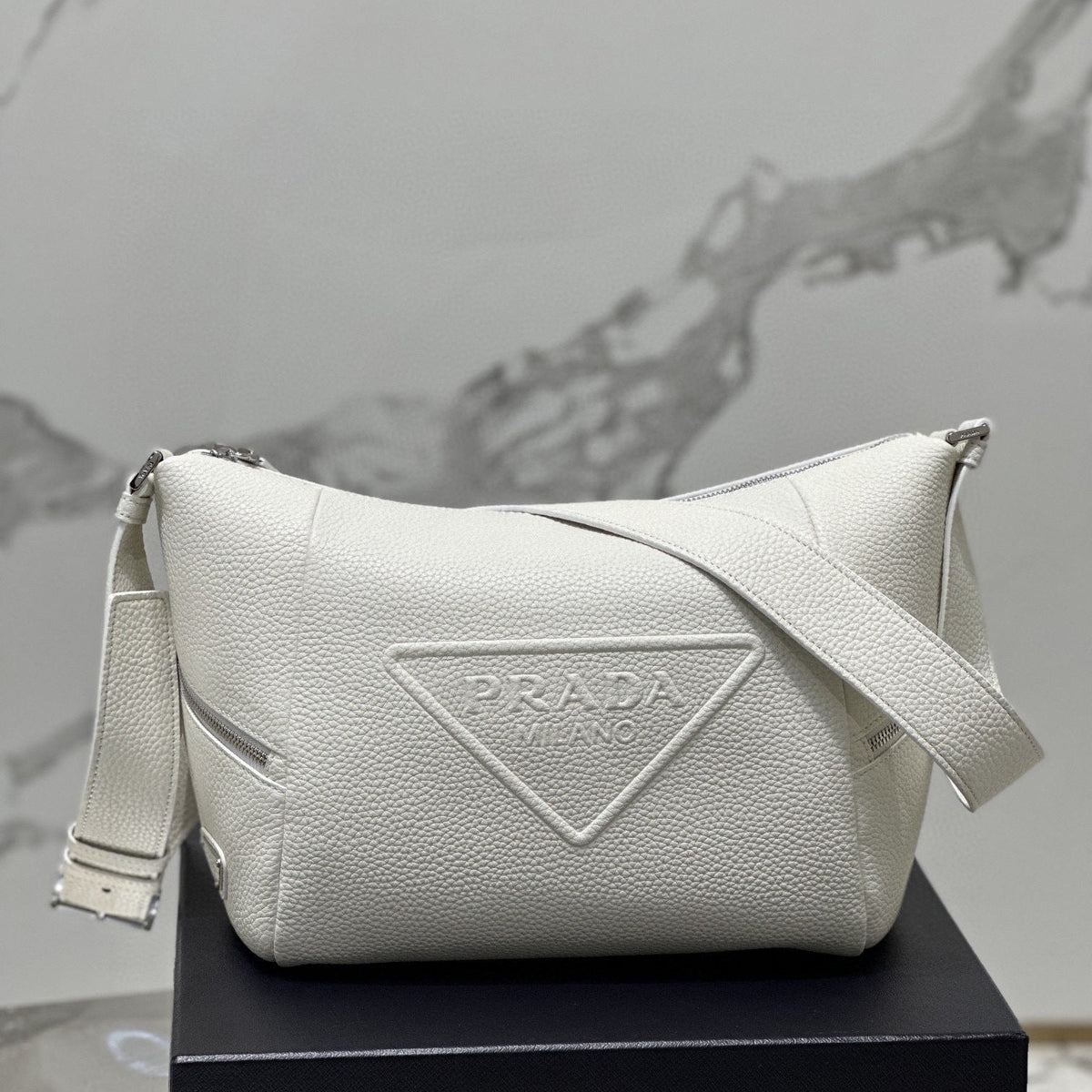 PD LEATHER BAG WITH SHOULDER STRAP