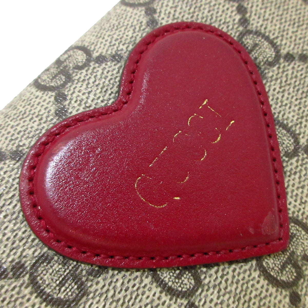 GUCCI GG Supreme Heart Bifold Wallet Small Wallets