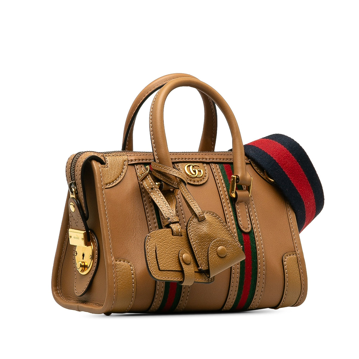 GUCCI Mini Leather Bauletto Bag