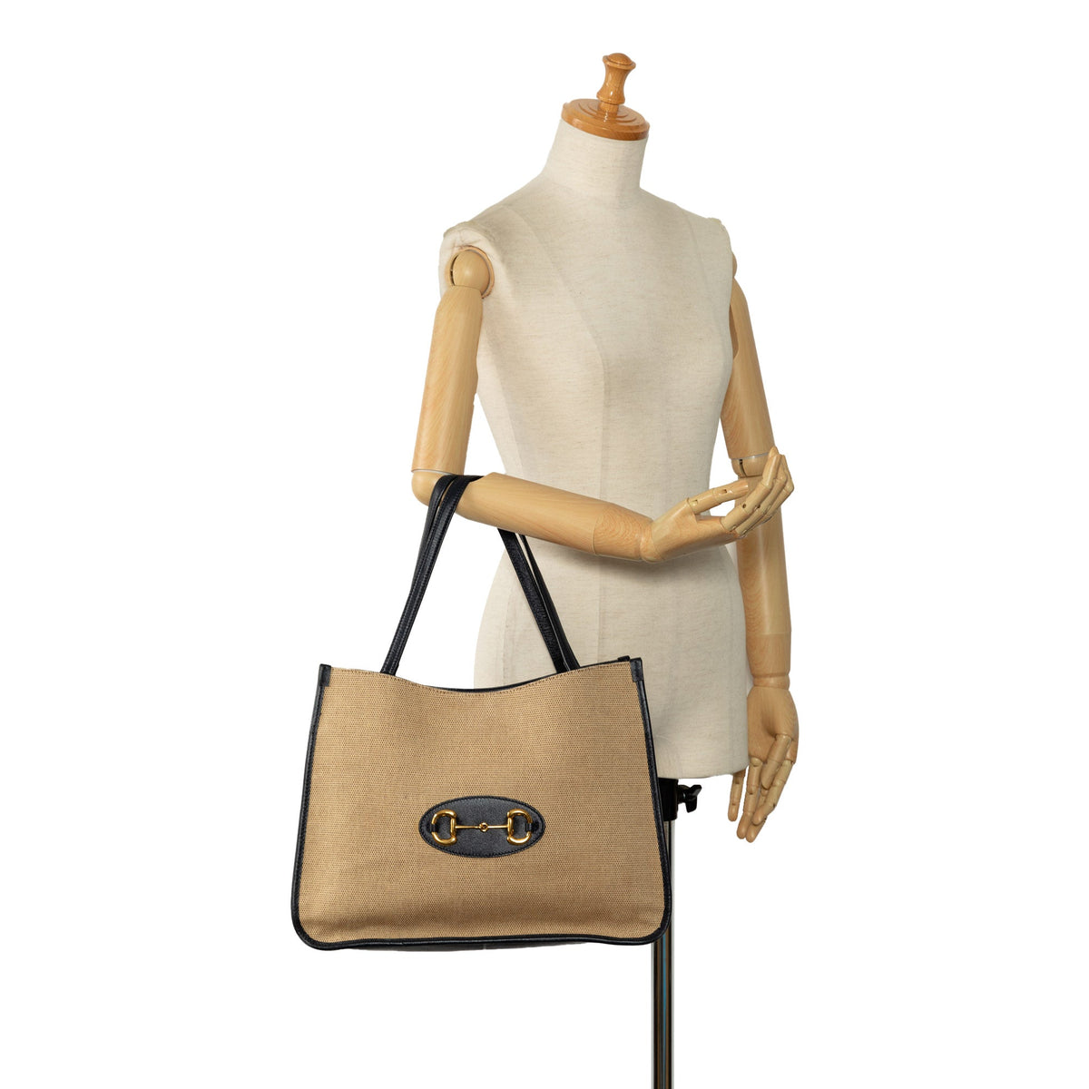 GUCCI Canvas Horsebit 1955 Tote Tote Bag