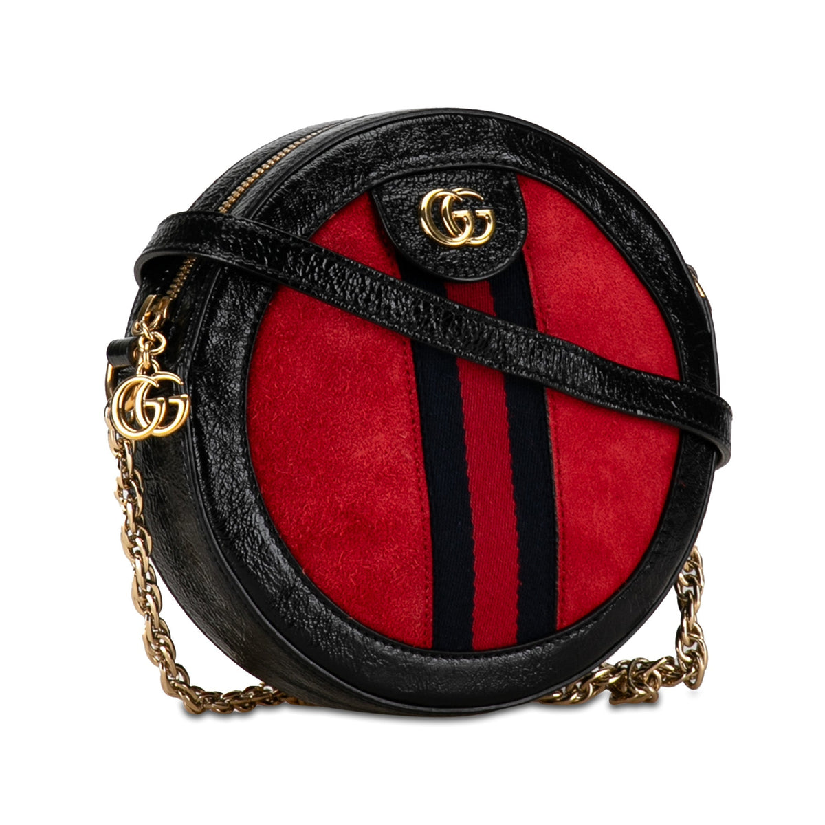 GUCCI Mini Ophidia Round Crossbody Crossbody Bag